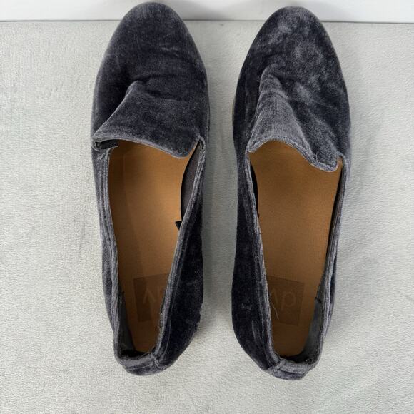 DV by Dolce Vita Womens 8 Purple Gray Slip On Velvet Loafers 096007318 Casual - Picture 8 of 10